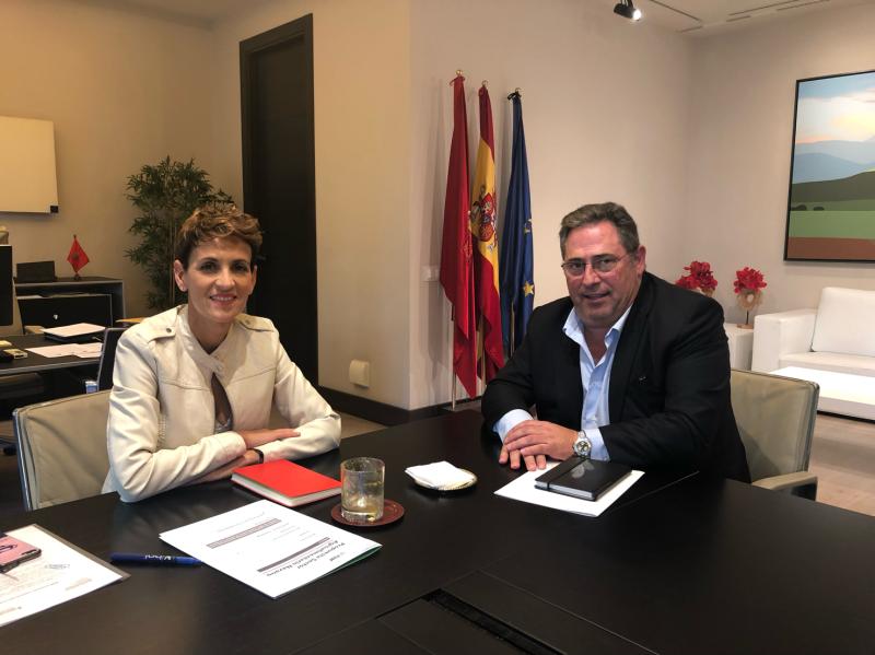 Reuniones con María Chivite, Bernardo Ciriza y José Luis Arasti