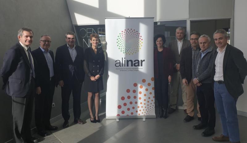 La Presidenta del Gobierno de Navarra, María Chivite, asiste al Consejo de ALINAR