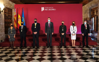 Benito Jiménez, CEO de Congelados de Navarra, recoge el Premio Rei Jaume I al Emprendimiento