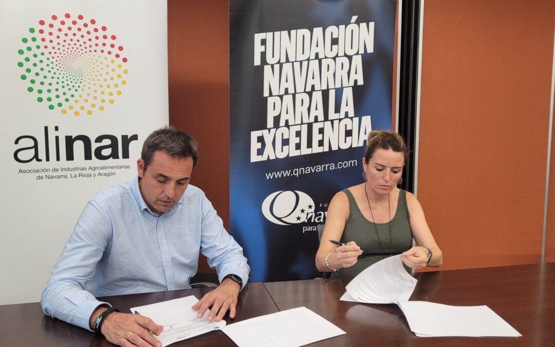 ALINAR y Fundación Navarra para la Excelencia firman un convenio de colaboración para fomentar la formación continua en la industria agroalimentaria