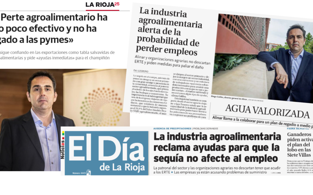 Diego Galilea, director general de ALINAR, analiza la situación del sector en dos entrevistas a medios de La Rioja