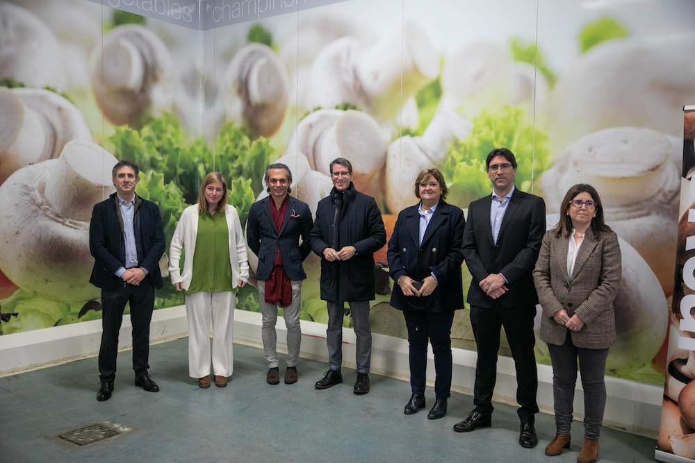 El presidente riojano pone en valor el sector del champiñón en su visita a The Real-Ayecue
