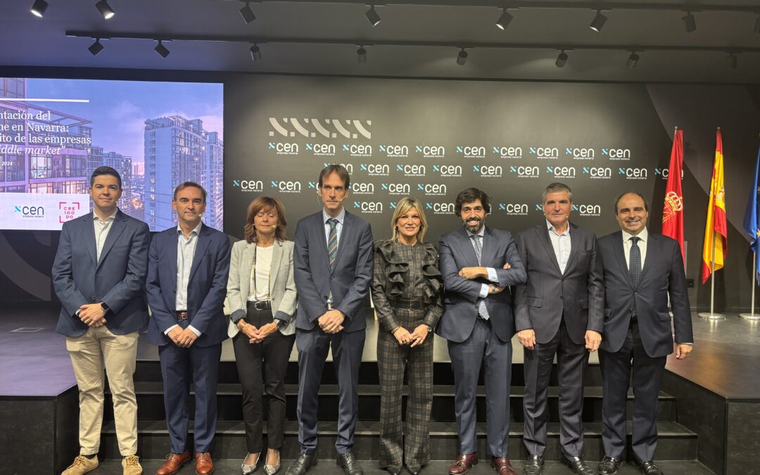 Benito Jiménez, Presidente y CEO de Congelados de Navarra, participa en la presentación del informe «El éxito de las empresas del middle market en Navarra.»
